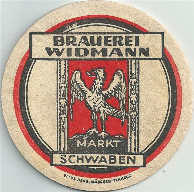 markt schwaben ebe-by widmann rund 1a (215-o brauerei-schwarzrot)